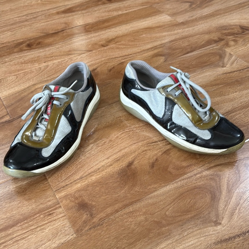 Prada sneakers size 10 Paris color used condition
